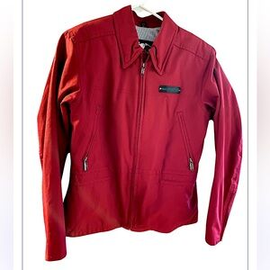 Harley Davidson women’s nylon red riding jacket. Size extra‎ small.